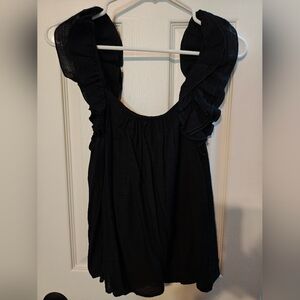 Express Elegant Black Sleeveless Blouse